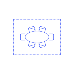 Layouts Meeting Conference Rooms Oval Small Outline Svg File, Free Vectors File